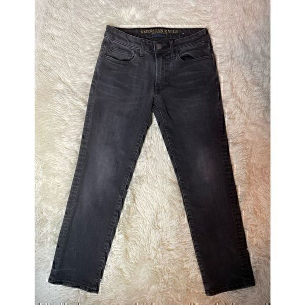 EUC Men’s Charcoal American Eagle Extreme Flex Slim Straight Jeans Size 28x28
